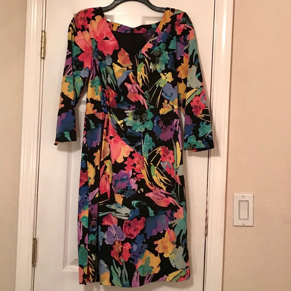 Bright multi color dress by NYDJ